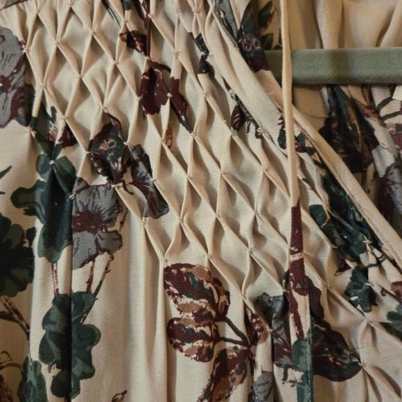 Free People 'Pebble' Crepe So Fine Smoked Tunic Top Size XS in Lavender - Picture 11 of 16